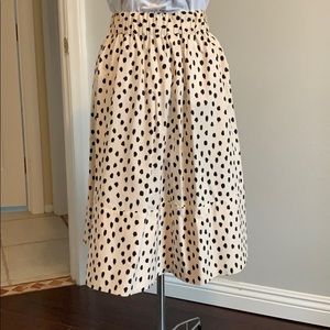 Kate Spade Leopard Elastic Skirt, With Pockets